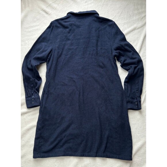 Patagonia Fjord Dress with Pockets Navy Blue size M 100% Organic Cotton - Picture 8 of 9